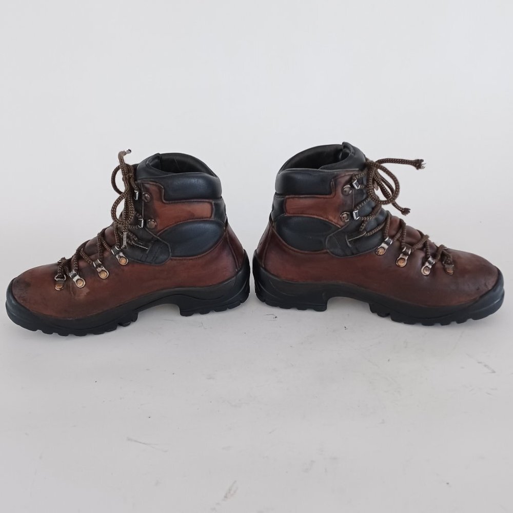 🌄 Vintage Scarpa Italian Made Stiff Leather Hiking Boots Size 39.5 🌄 - Picture 4 of 15